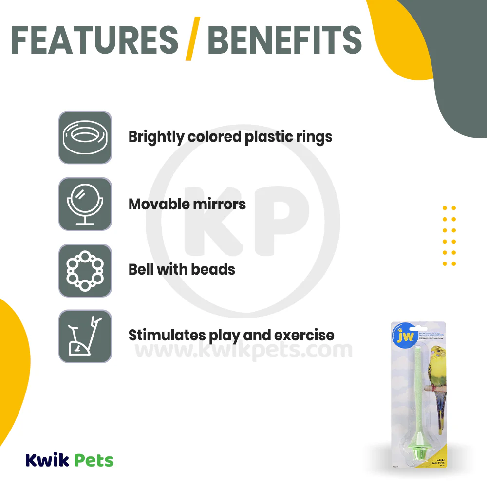 JW Pet Sand Perch for Bird Assorted Small - Image 2