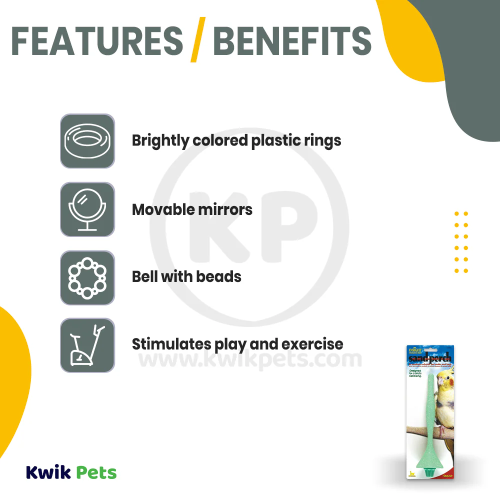 JW Pet Sand Perch for Bird Assorted Regular - Image 2