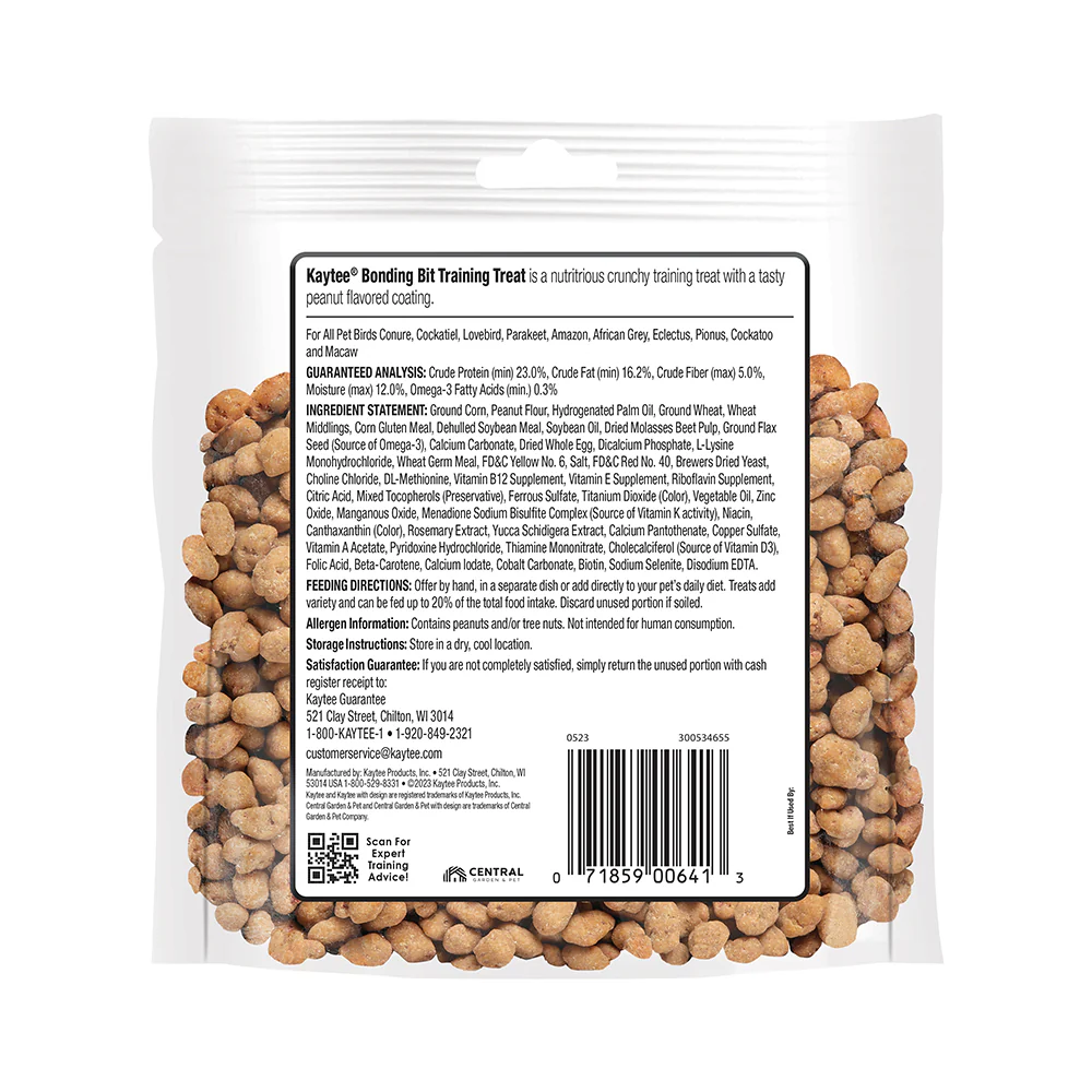 Kaytee Bonding Bites Bird Training Treats Peanut Butter 3-oz - Image 2