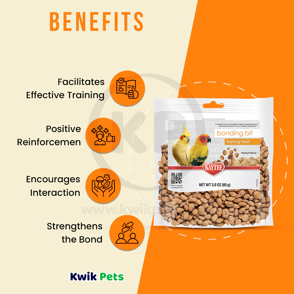 Kaytee Bonding Bites Bird Training Treats Peanut Butter 3-oz - Image 4