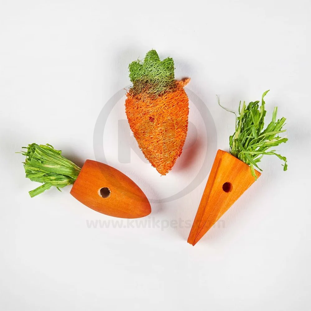 Kaytee Carrot Patch Chew Toy for Rabbits, Guinea Pigs & Chinchillas 3 Count - Image 5