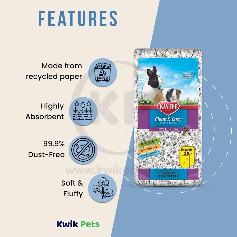 Kaytee Clean & Cozy Lavender Small Animal Bedding 24.6 Liters - Image 3