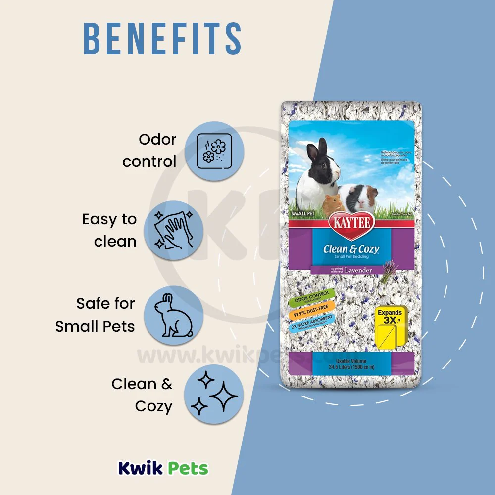 Kaytee Clean & Cozy Lavender Small Animal Bedding 24.6 Liters - Image 4