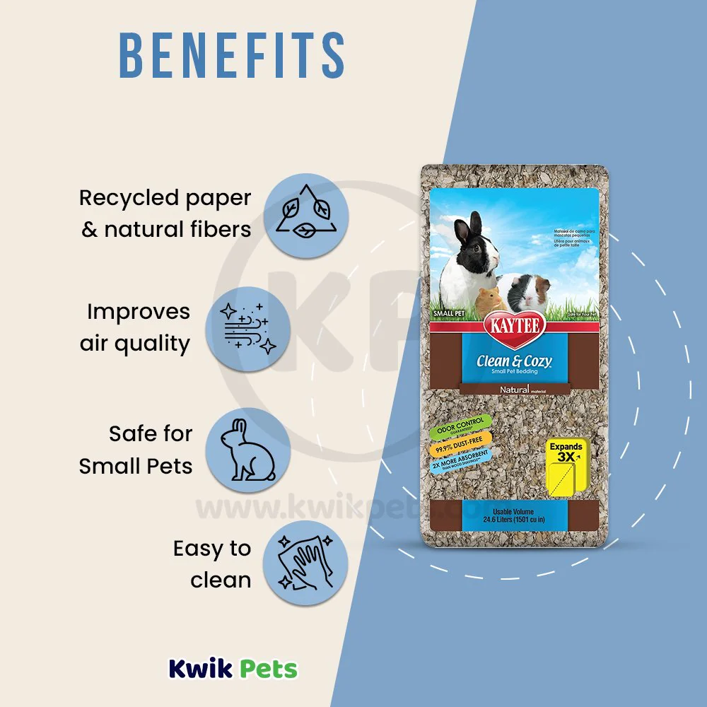 Kaytee Clean & Cozy Natural Small Animal Bedding 24.6 Liters - Image 4