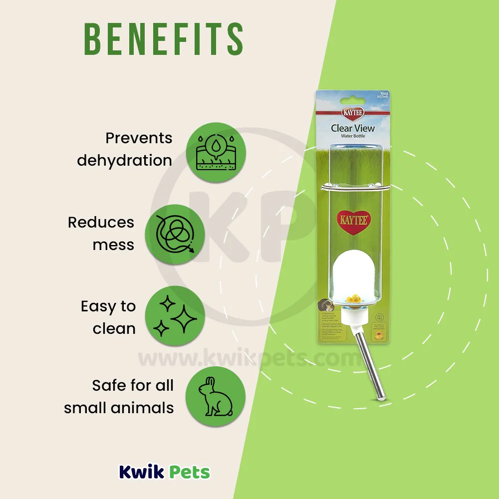 Kaytee Clear Water Bottle for Small Pets 16-oz - Image 4