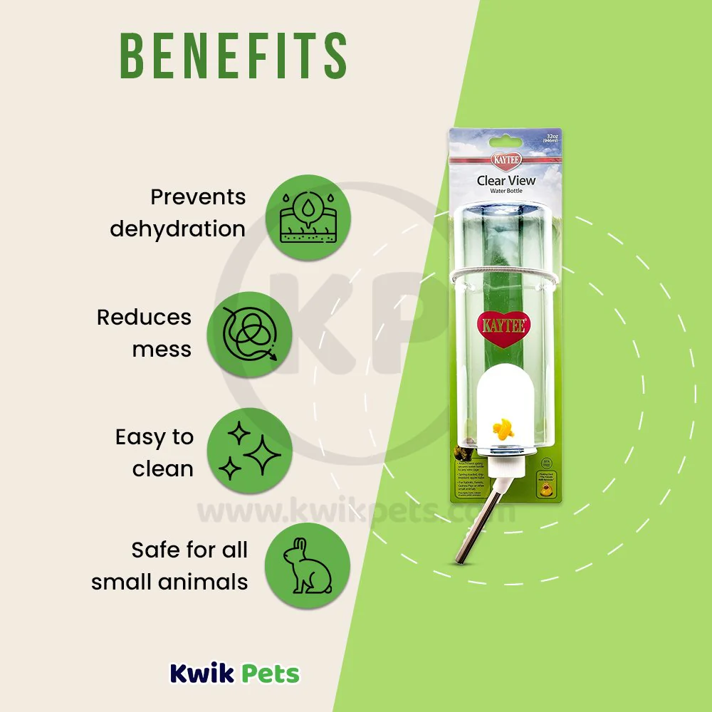 Kaytee Clear Water Bottle for Small Pets 32-oz - Image 4