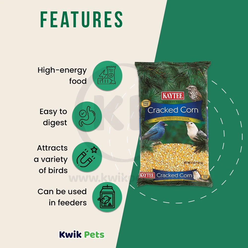 Kaytee Cracked Corn Wild Bird Food 4-lb - Image 3