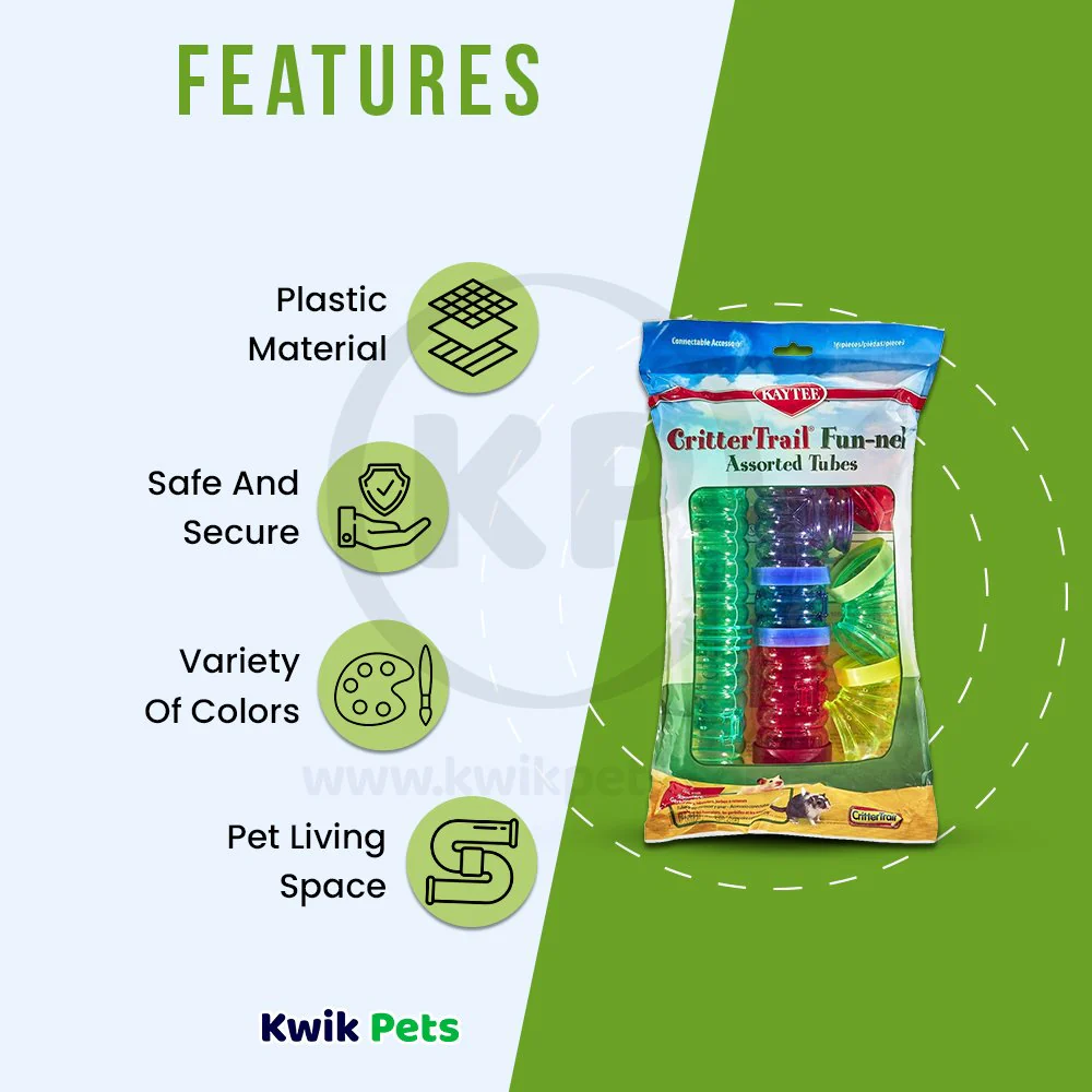 Kaytee CritterTrail Fun-nels Value Pack Assorted Tubes 16 Count - Image 3