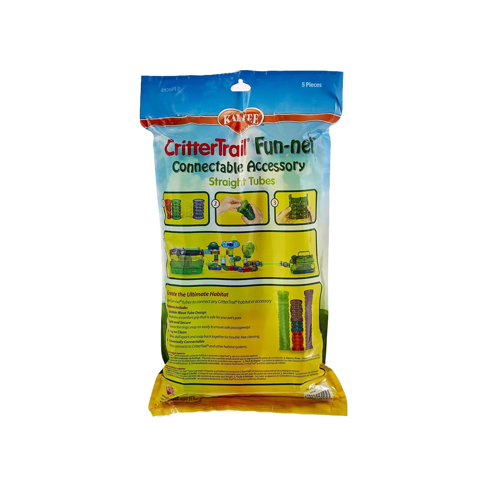 Kaytee CritterTrail Fun-nels Value Pack Straight Tubes 5 Count - Image 2