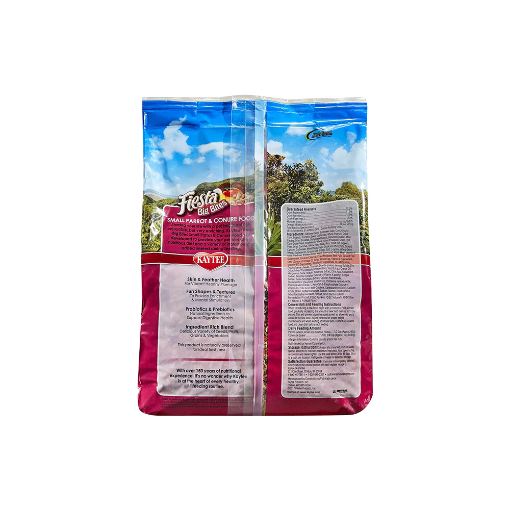 Kaytee Fiesta Big Bites Parrot & Conure Food 4-lb - Image 2