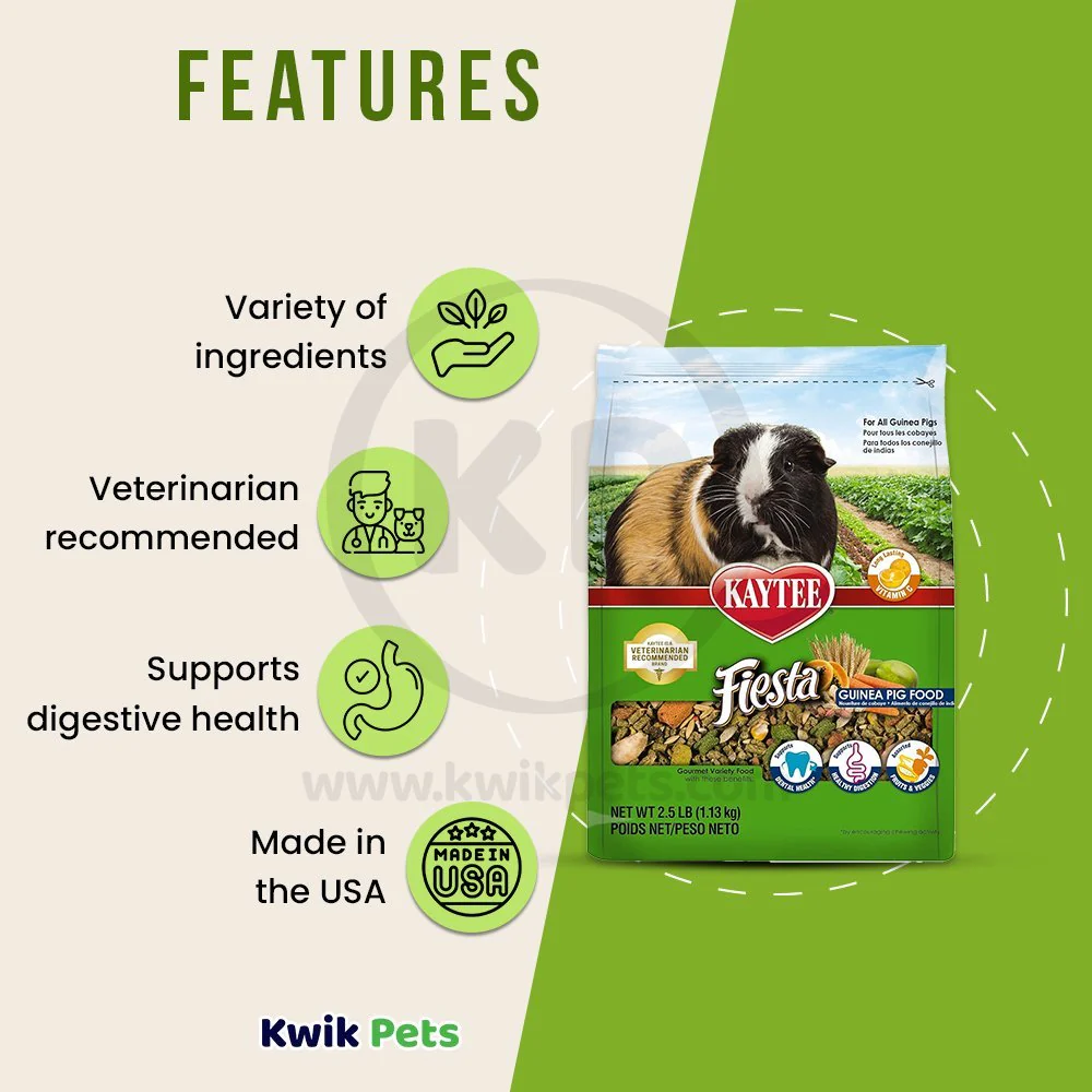 Kaytee Fiesta Guinea Pig Food 2.5-lb - Image 3