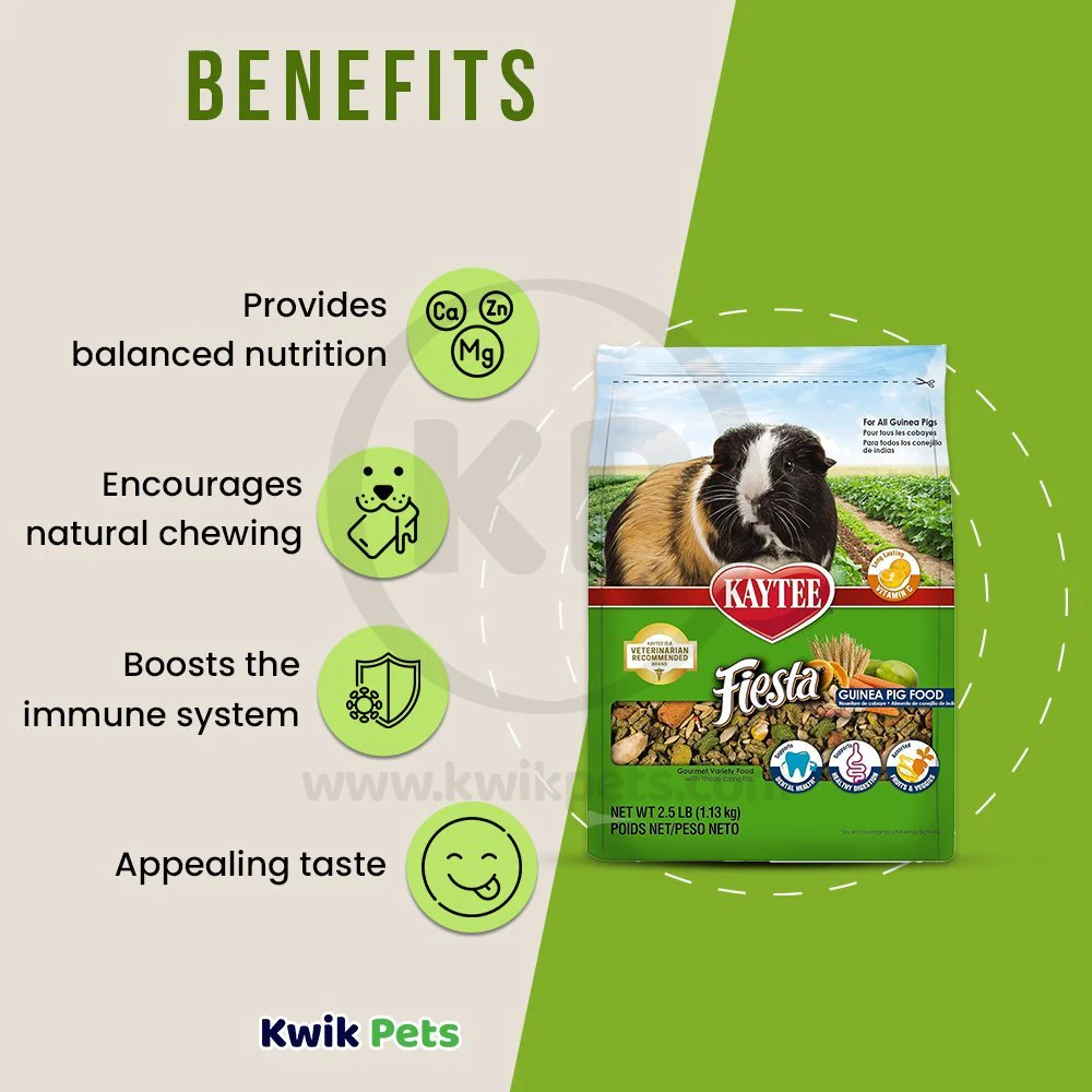 Kaytee Fiesta Guinea Pig Food 2.5-lb - Image 4