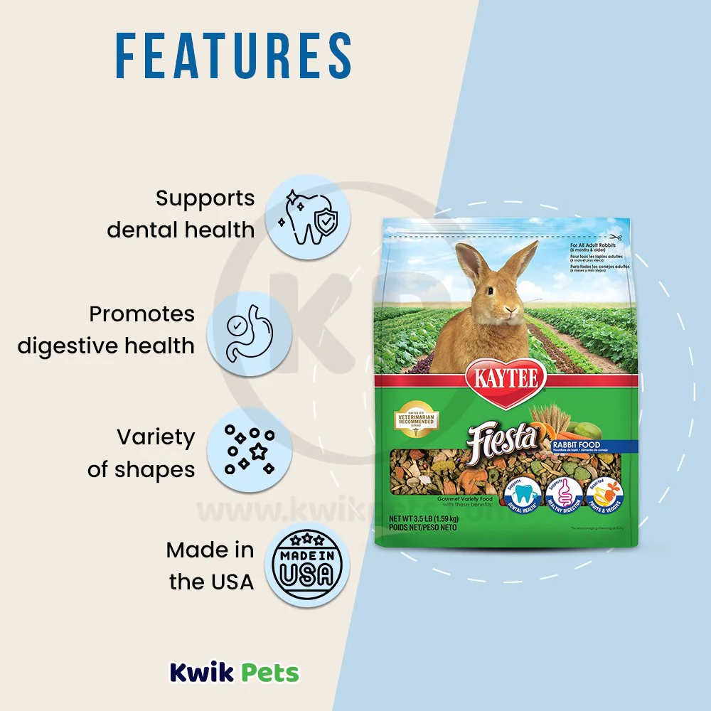 Kaytee Fiesta Rabbit Food 3.5-lb - Image 3