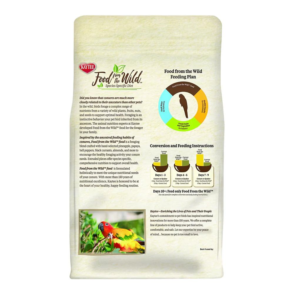 Kaytee Food from the Wild Conure Pet Bird Food 2.5-lb - Image 2