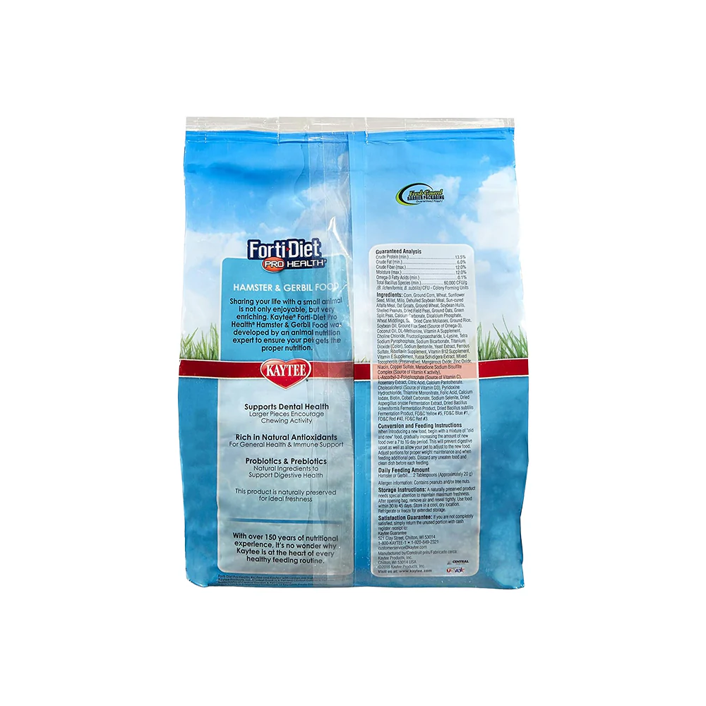 Kaytee Forti-Diet Pro Health Hamster & Gerbil Food 3-lb - Image 2