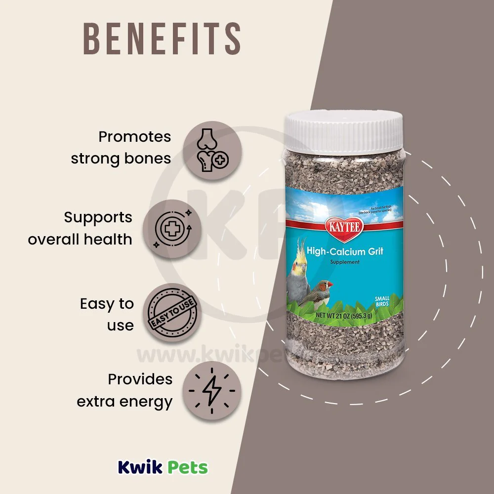Kaytee Hi-Calcium Grit Supplement for Small Birds 21-oz - Image 4