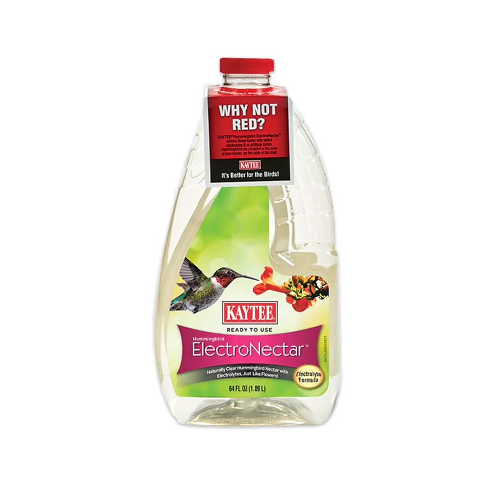 Kaytee Hummingbird ElectroNectar Clear Food Ready To Use 64-oz