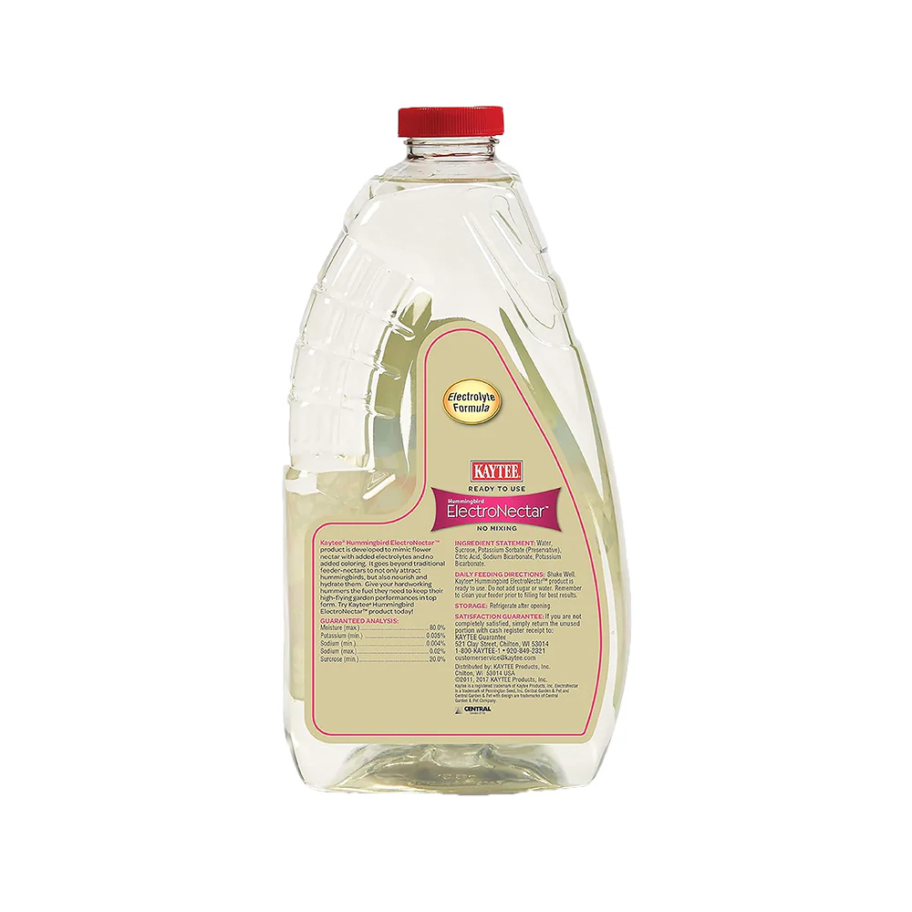 Kaytee Hummingbird ElectroNectar Clear Food Ready To Use 64-oz - Image 2
