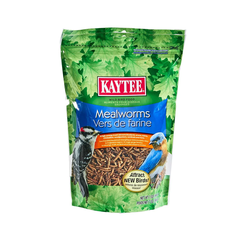 Kaytee Mealworms Wild Bird Food & Chicken Treat 7-oz