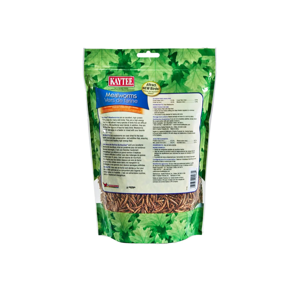 Kaytee Mealworms Wild Bird Food & Chicken Treat 7-oz - Image 2