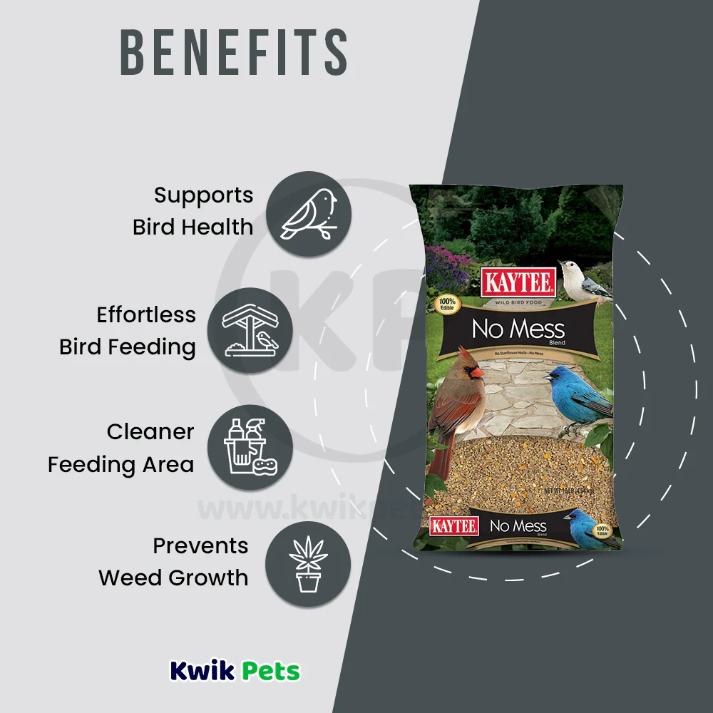 Kaytee No Mess Blend Wild Bird Food 10-lb - Image 4