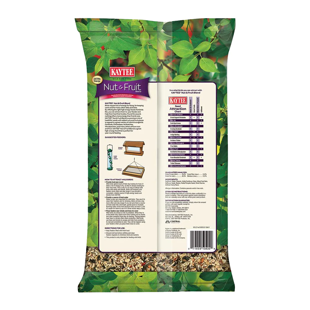 Kaytee Nut & Fruit Blend Wild Bird Food 5-lb - Image 2