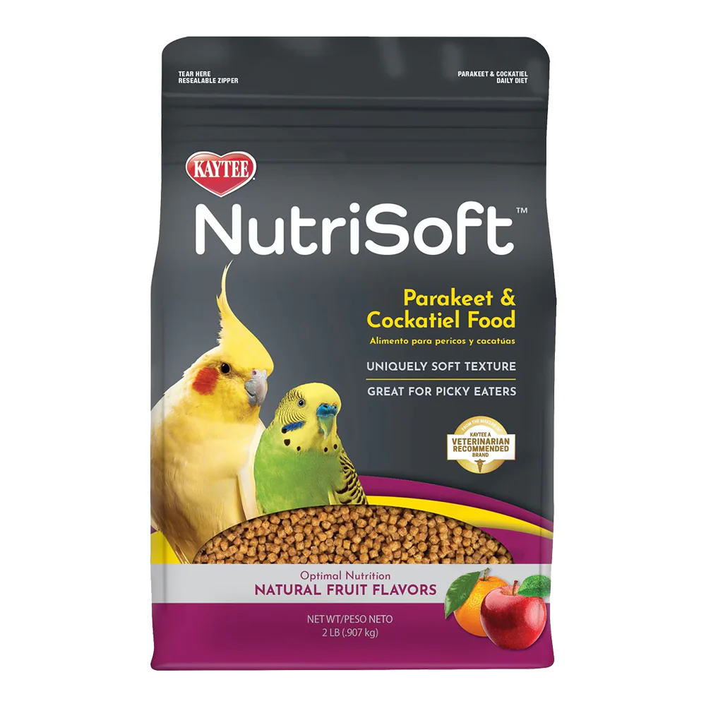 Kaytee NutriSoft Parakeet & Cockatiel Bird Food 2-lb