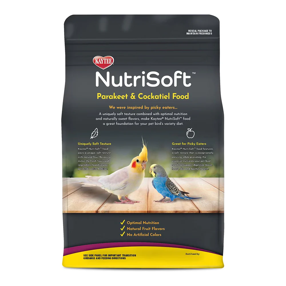 Kaytee NutriSoft Parakeet & Cockatiel Bird Food 2-lb - Image 2