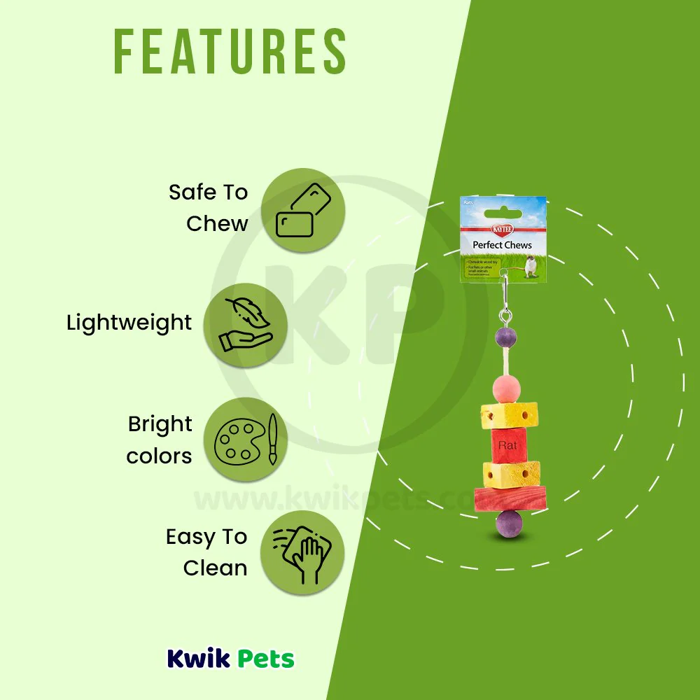 Kaytee Perfect Chews Rat Toy 2.12 in X 2.5 in X 9 in - Image 3