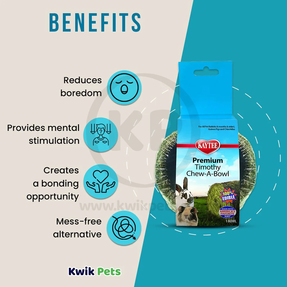 Kaytee Premium Timothy Chew-A-Bowl Small Animal Treats - Image 3