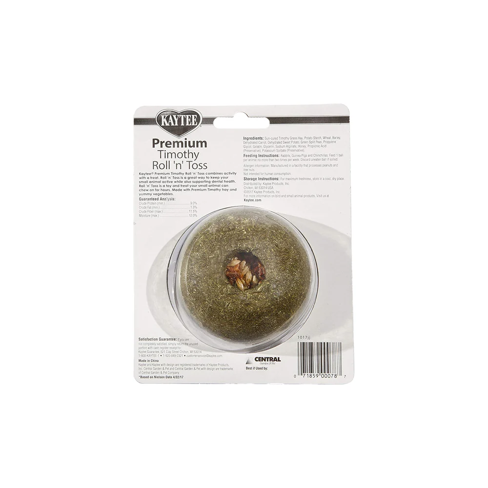 Kaytee Premium Timothy Roll'n'Toss Small Animal Treats - Image 2