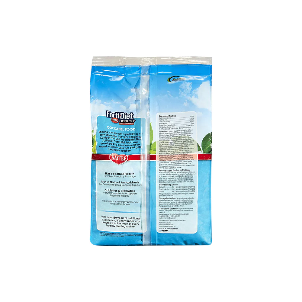 Kaytee Forti-Diet Pro Health Cockatiel Food with Safflower 4-lb - Image 2