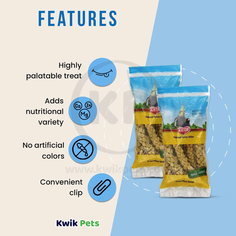 Kaytee Natural Spray Millet Bird Treats 2 Pack - Image 2