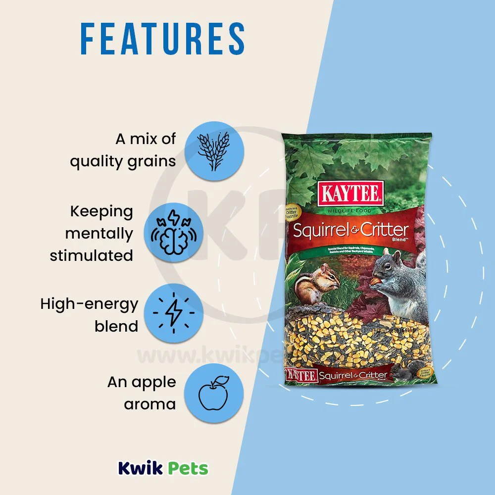 Kaytee Squirrel & Critter Blend Wildlife Food 10-lb - Image 3