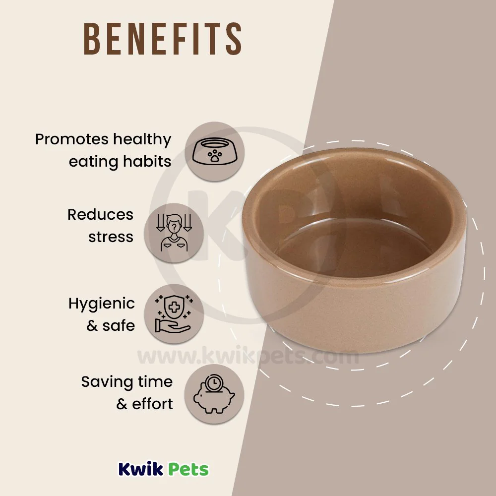 Kaytee Stoneware Pet Bowl 3-in - Image 3
