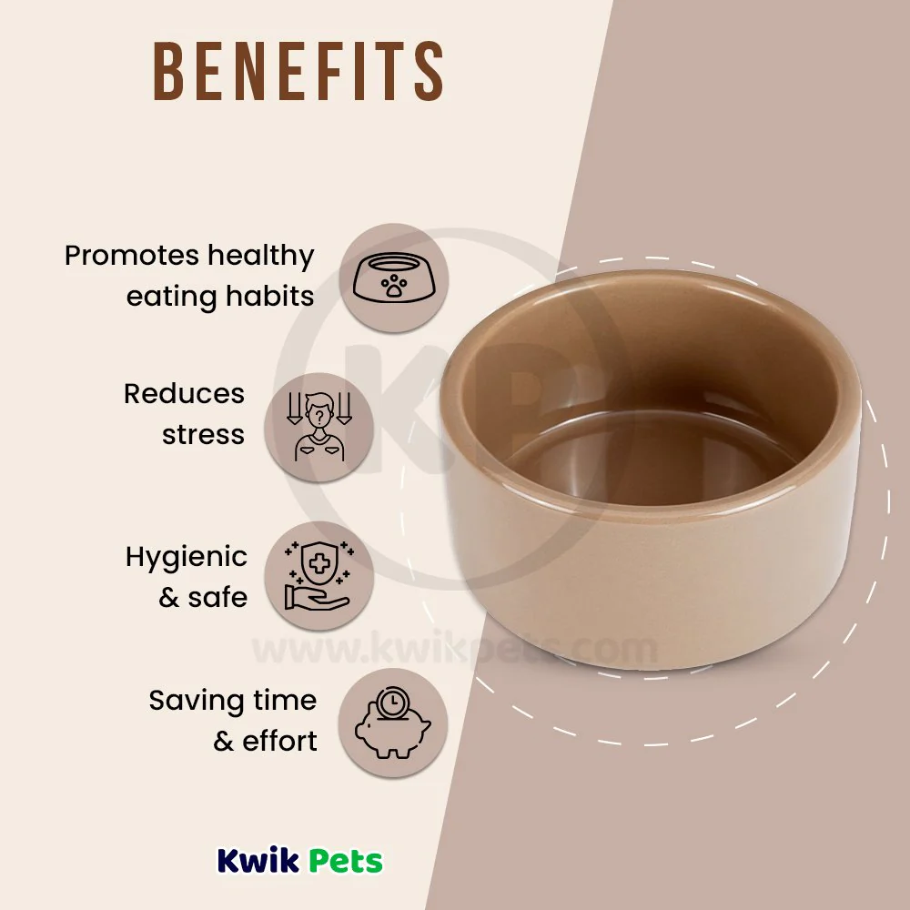 Kaytee Stoneware Pet Bowl 5-in - Image 3