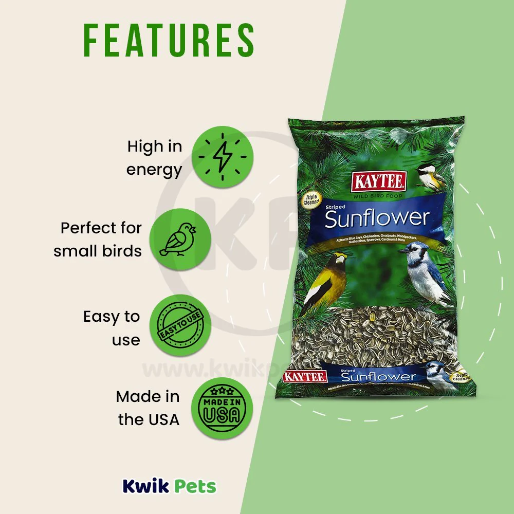Kaytee Striped Sunflower Wild Bird Food 5-lb - Image 3