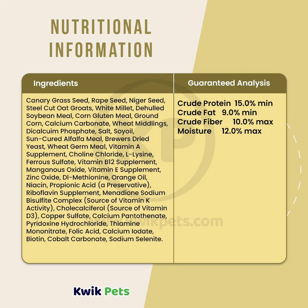 Kaytee Supreme Canary & Finch Bird Food 2-lb - Image 5