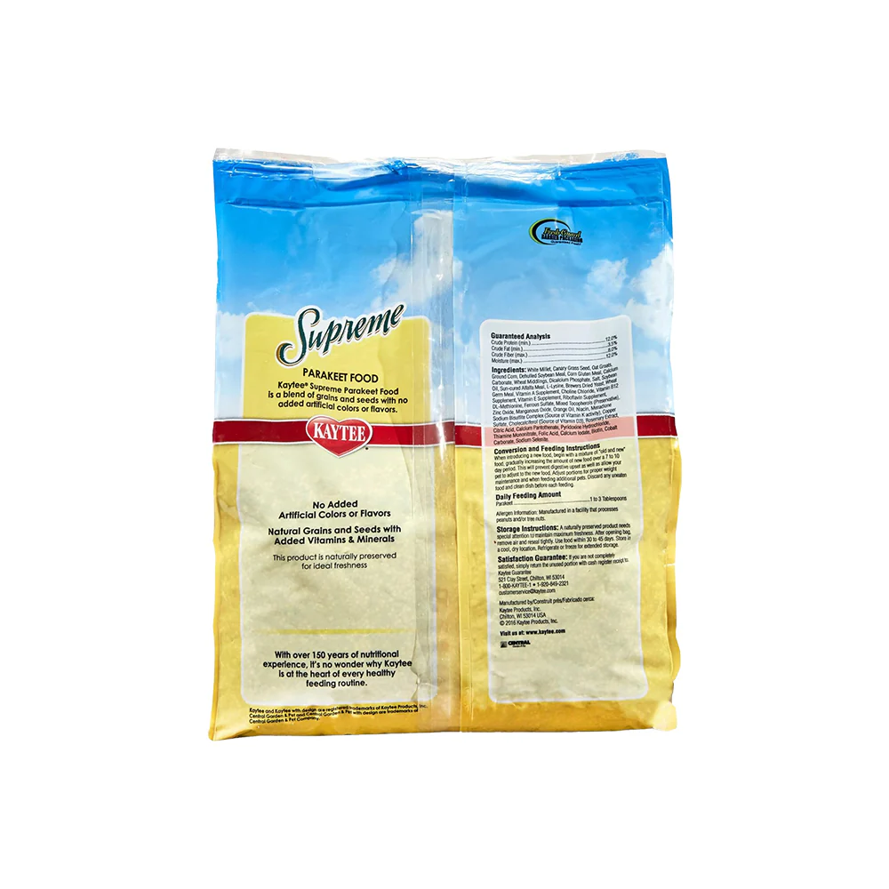 Kaytee Supreme Parakeet Food 5-lb - Image 2