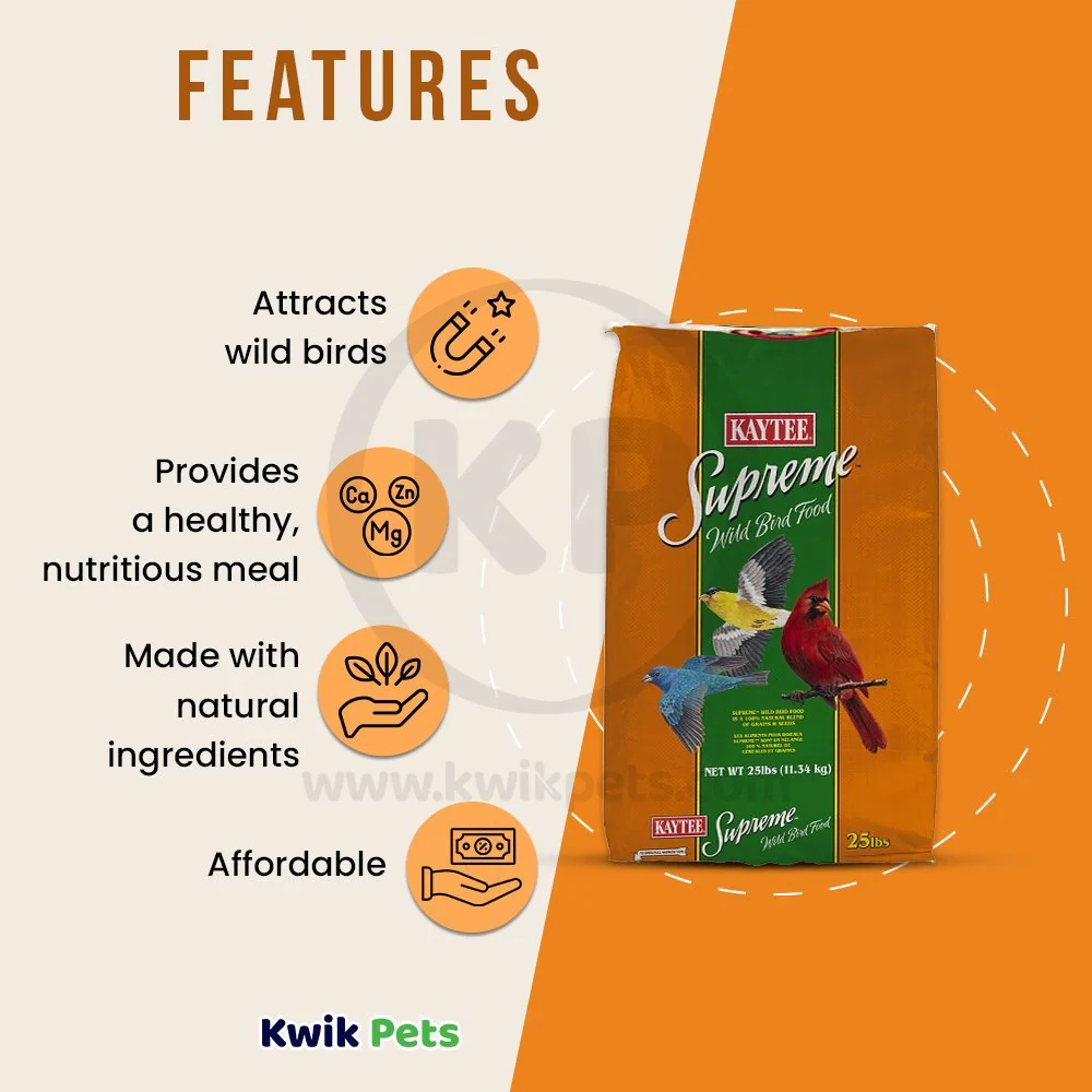 Kaytee Supreme Wild Bird Food 25-lb - Image 2