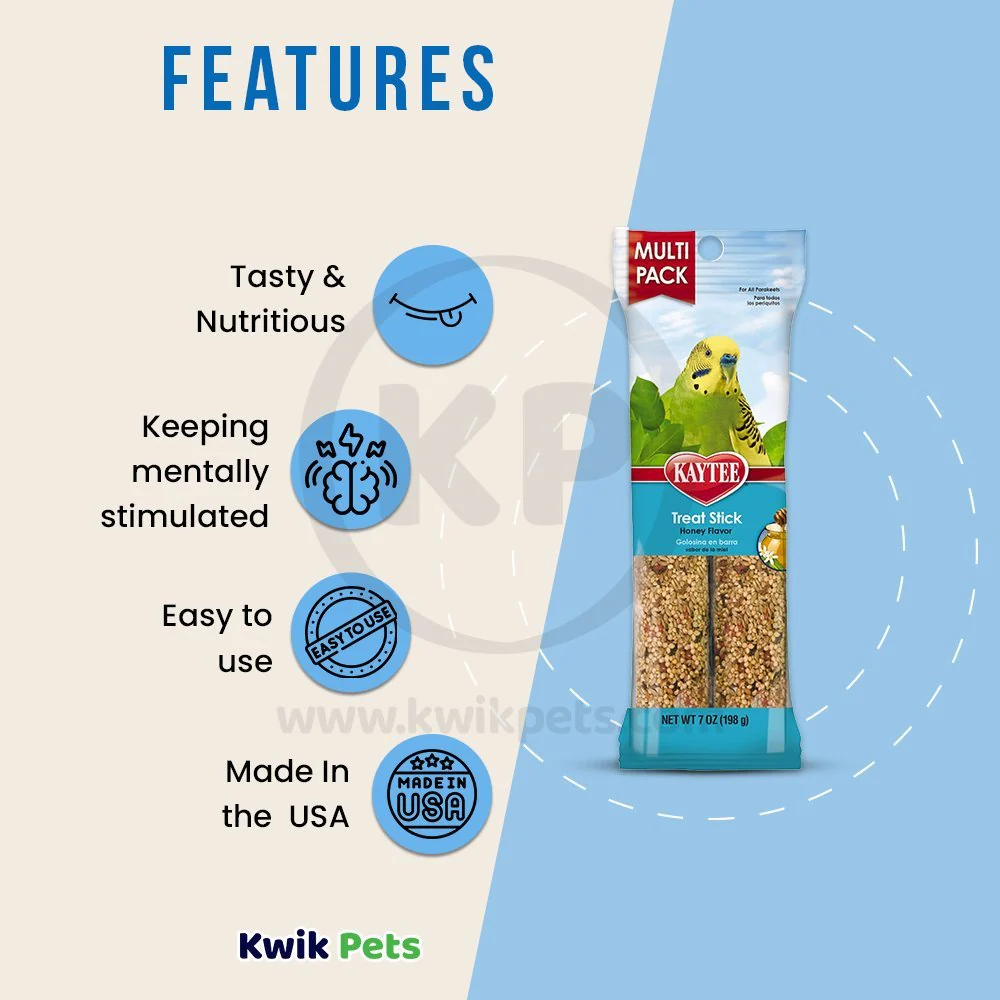 Kaytee Honey Flavor Treat Stick for Parakeet 7-oz - Image 2