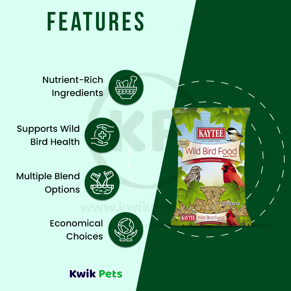 Kaytee Basic Blend Wild Bird Food 10-lb - Image 3