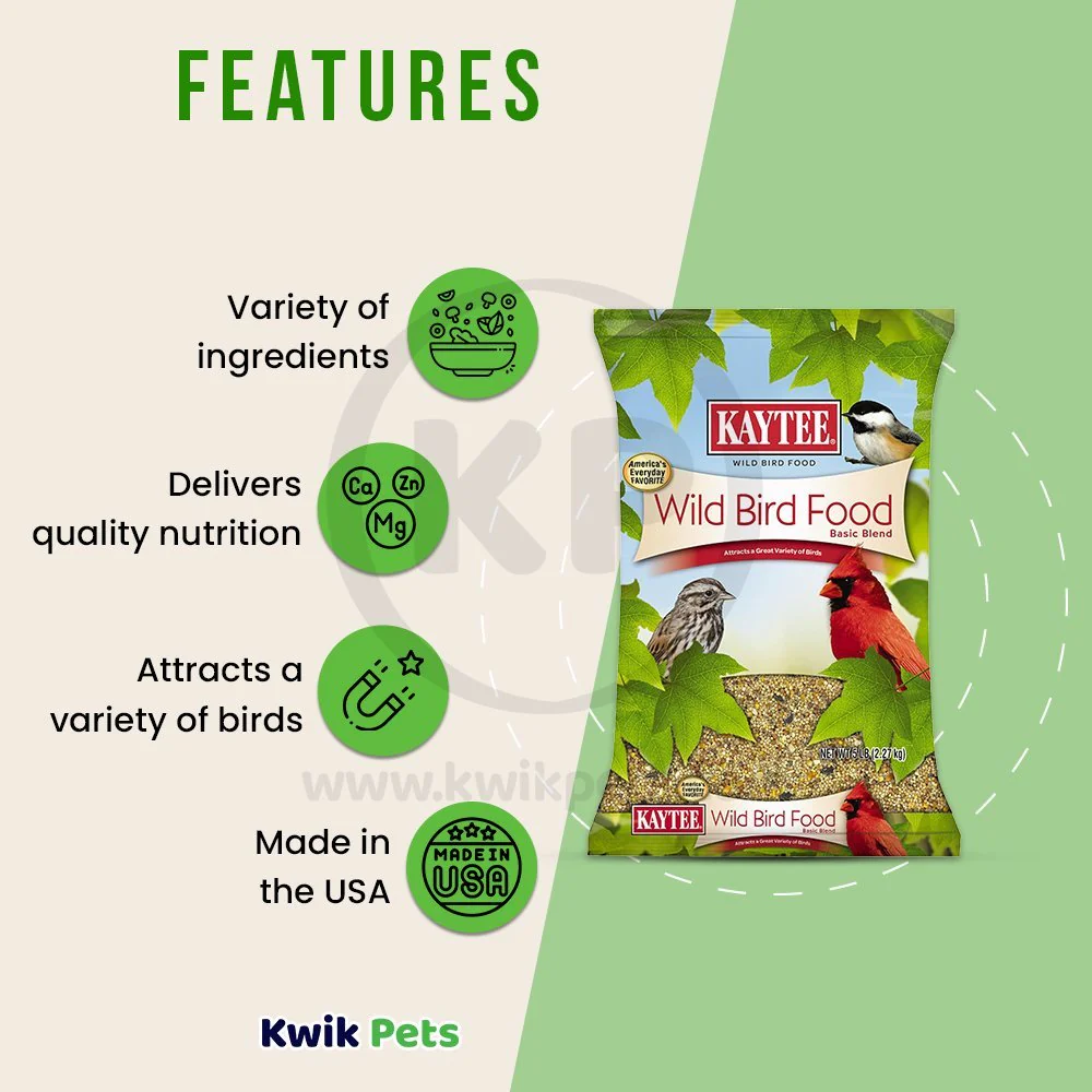 Kaytee Basic Blend Wild Bird Food 5-lb - Image 3