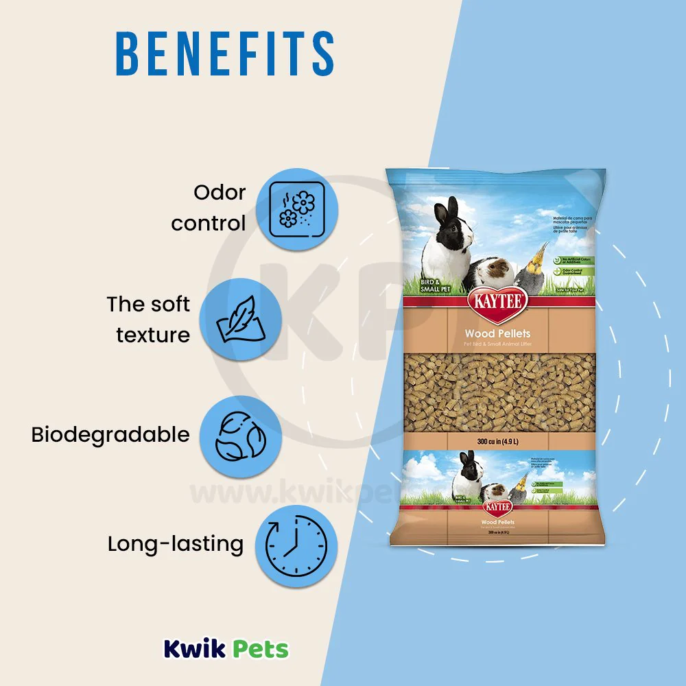 Kaytee Wood Pellets Litter for Bird & Small Pets 4.9 Liters - Image 4