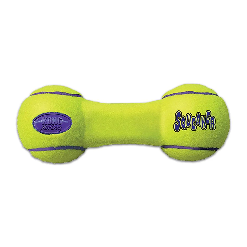 KONG Air Dog Squeaker Dumbbell Dog Toy Small - Image 2