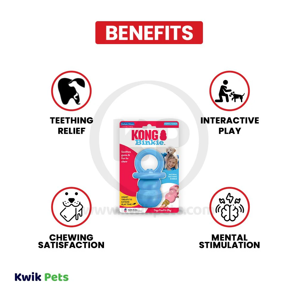 KONG Binkie Puppy Toy Assorted Medium - Image 3