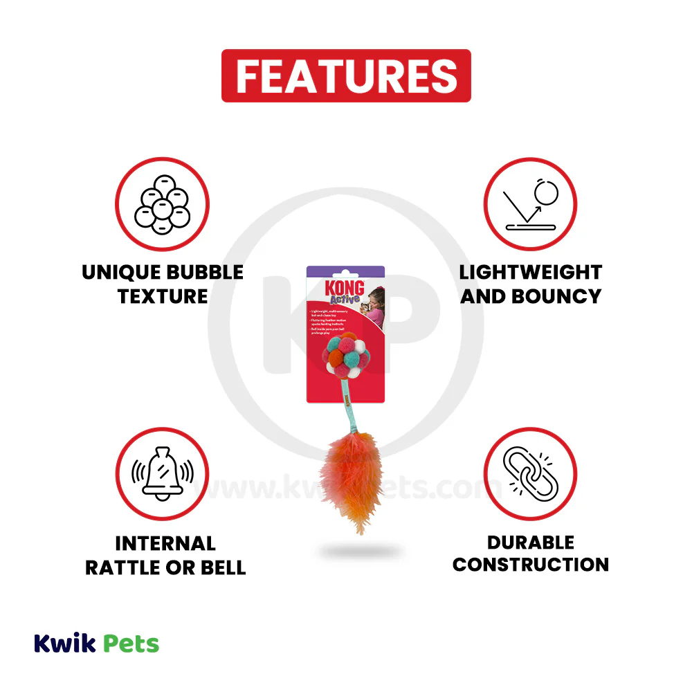 KONG Active Bubble Ball Cat Toy Assorted One Size - Image 2