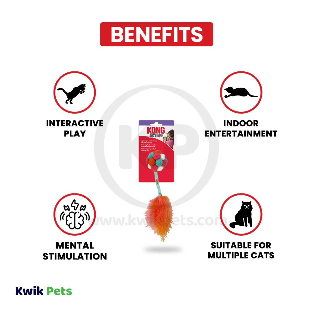 KONG Active Bubble Ball Cat Toy Assorted One Size - Image 3