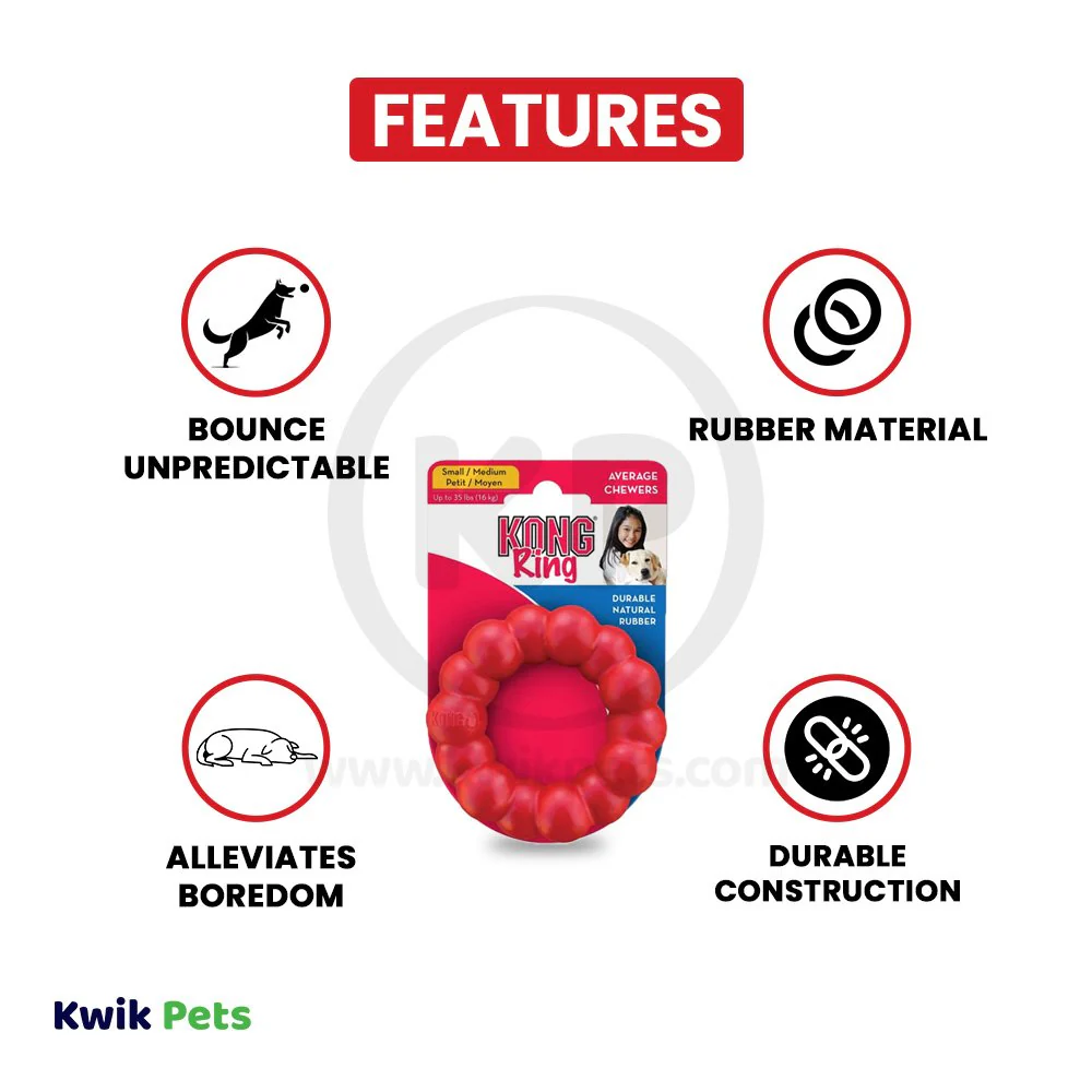 KONG Chew Ring Dog Toy Small/Medium - Image 2