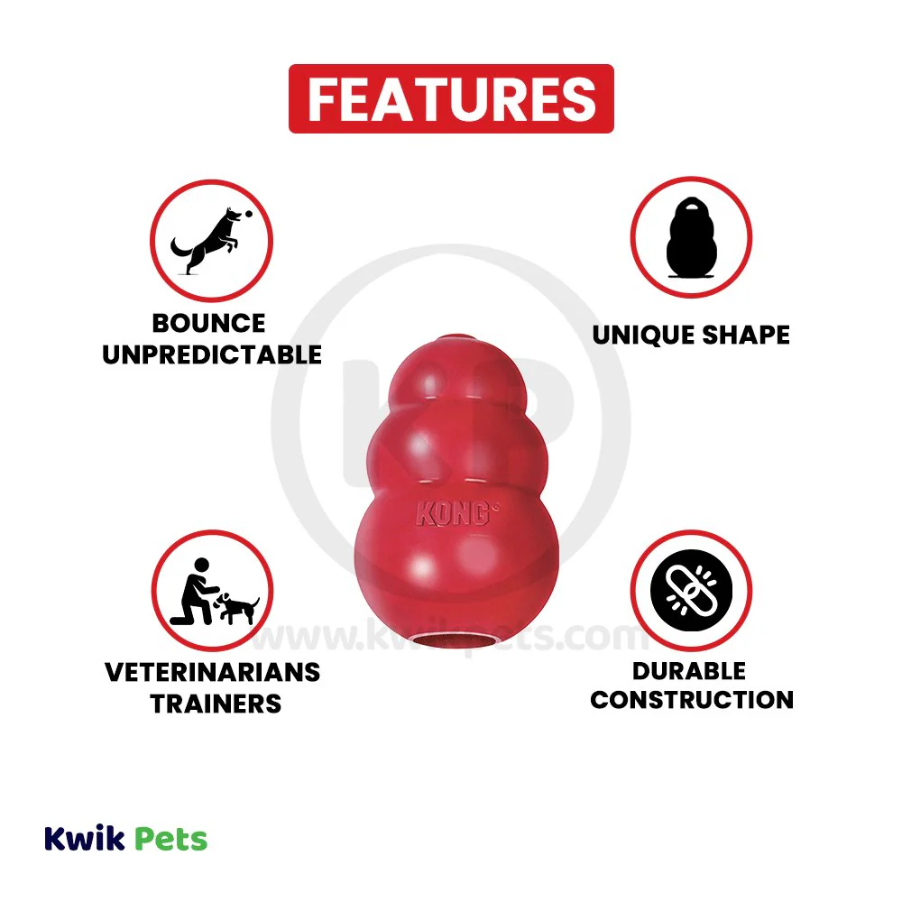 KONG Classic Dog Toy Medium - Image 3
